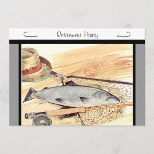 Fly Fishing Retirement Party invitation