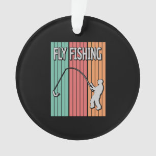 Fly Fishing Retro Ornament