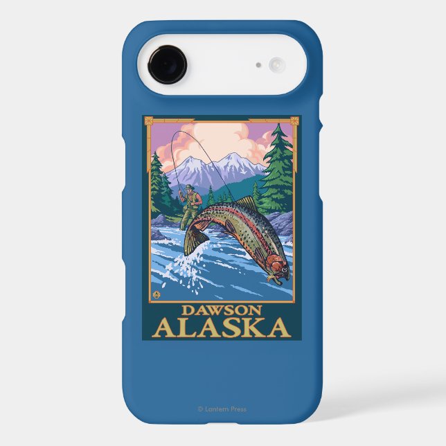 Fly Fishing Scene - Dawson, Alaska Case-Mate iPhone Case (Back)