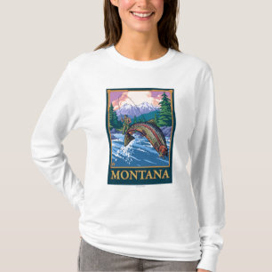 Fly Fishing Scene - Montana T-Shirt