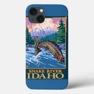 Fly Fishing Scene - Snake River, Idaho iPhone 13 Case