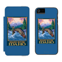 Fly Fishing Scene - Snake River, Idaho