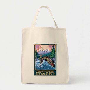 Fly Fishing Scene - Snake River, Idaho Tote Bag