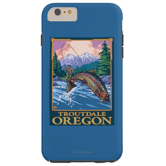 Fly Fishing Scene - Troutdale, Oregon Case-Mate iPhone Case (Back)