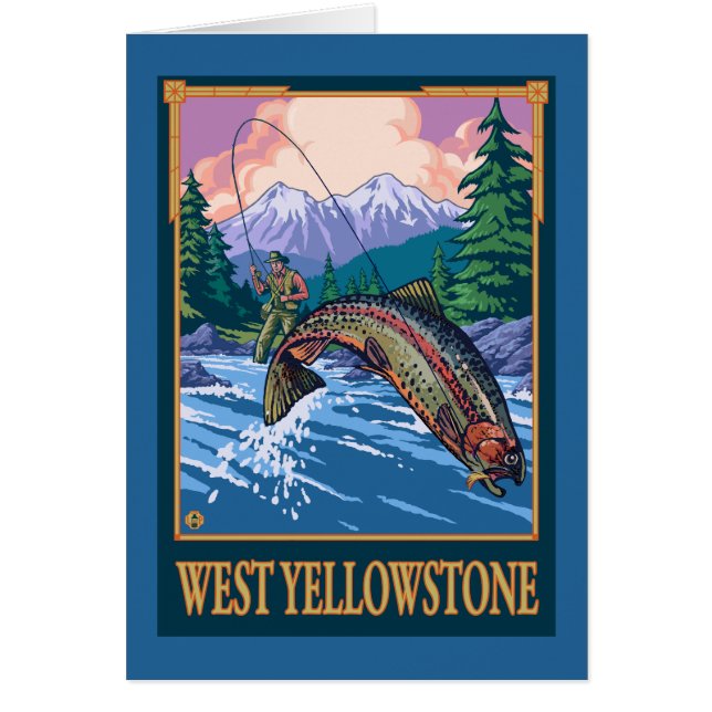 Fly Fishing Scene - West Yellowstone (Front)