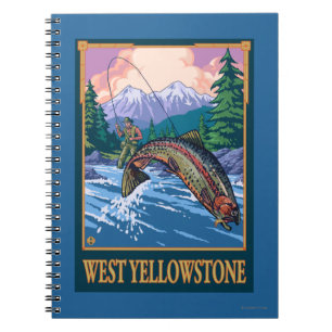 Fly Fishing Scene - West Yellowstone Notebook