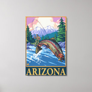 Fly Fishing SceneArizona Canvas Print