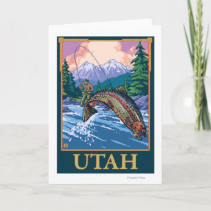 Fly Fishing SceneUtah Card