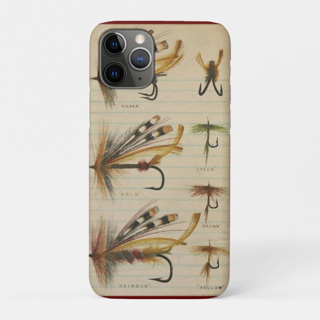 Fly Fishing Tackle Flies iPhone / iPad case (Back)