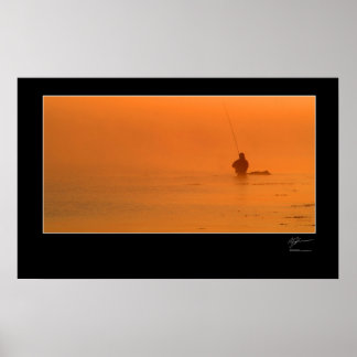 Fly-fishing the Danish coast Poster