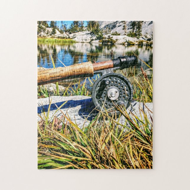 Fly Fishing the Sierra Mountains Jigsaw Puzzle (Vertical)