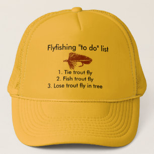 Fly-fishing "to do" list "Brown Matuka" Trucker Hat