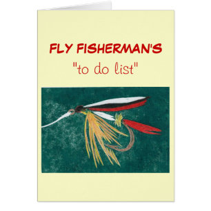 Fly Fishing "to do" list card