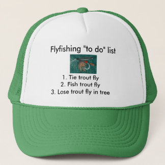 Fly-fishing "to do" list "Iron Blue Dun" Trucker Hat