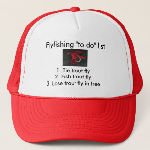 Fly-fishing "to do" list "Red Ibis" Trucker Hat
