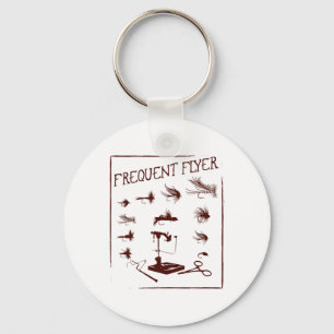 Fly Fishing Tying Funny Fisherman Christmas Father Keychain