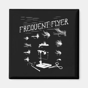 Fly Fishing Tying Funny Fisherman Christmas Father Magnet