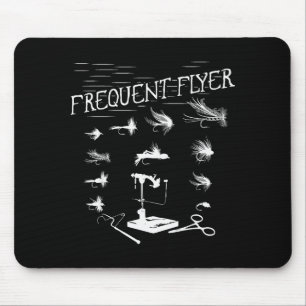 Fly Fishing Tying Funny Fisherman Christmas Father Mouse Pad