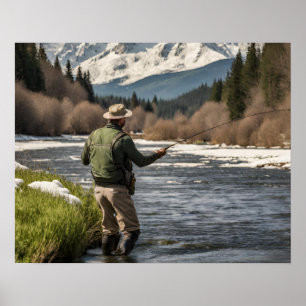 Fly Fishing Wall Art Print 