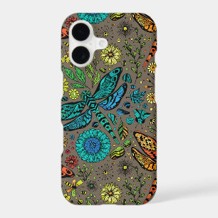 Fly, fly dragonfly on brown