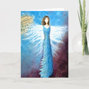 Fly Forth Angel  Christmas Greeting Card