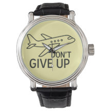 Fly Forward – Don’t Give Up Minimalist Plane Art