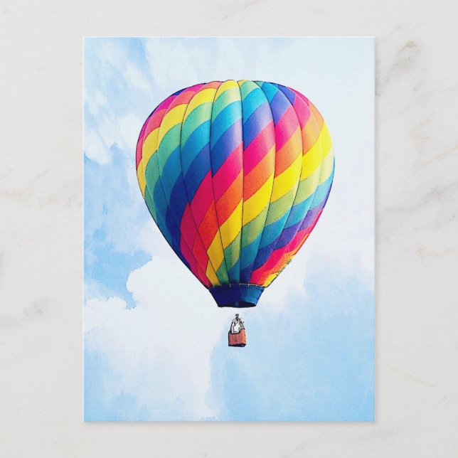 Fly Free My Hot Air Balloon! Postcard (Front)