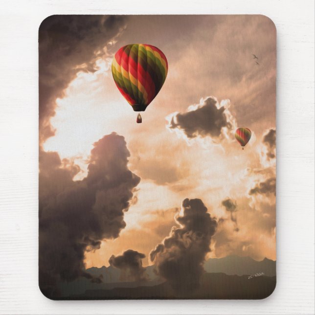 Fly Free My Hot Air Balloon – The Journey Edition Mouse Pad (Front)