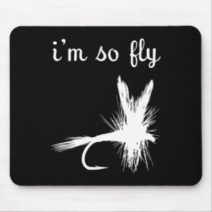 Fly Funny Fishing  Mouse Pad