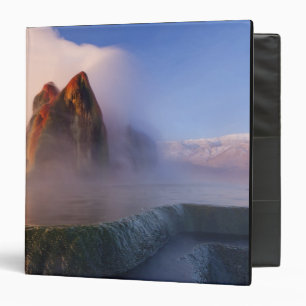 Fly Geyser with snow capped Granite Range Binder