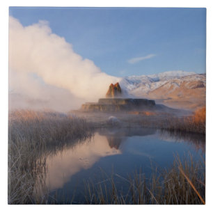 Fly Geyser with snow capped Granite Range Tile