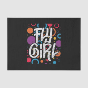 Fly Girl 90s Nineties Hip Hop Disco Party Tissue Paper