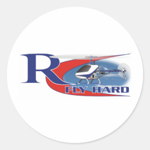 Fly Hard Classic Round Sticker