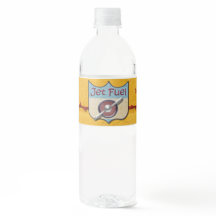 Fly High Airplane Party Water Bottle Label