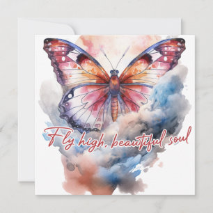 Fly high, beautiful soul card