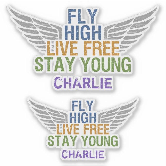 FLY HIGH custom name (Front)