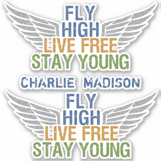 FLY HIGH custom names (Front)