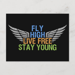 FLY HIGH custom postcard
