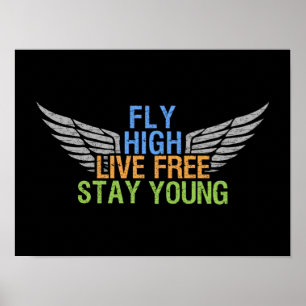 FLY HIGH custom poster