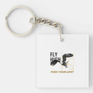 Fly High Push Your Limit Keychain