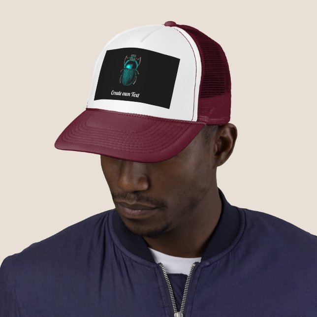 Fly Insect Add own Text Printed-Cap Super Nice Trucker Hat (In Situ)