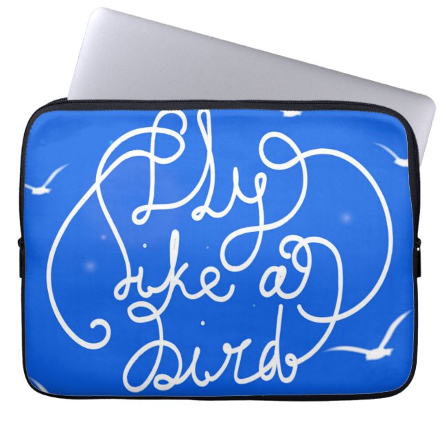 Fly Like A Bird Laptop Sleeve (Front)