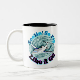 Fly Like A G6 Two-Tone Coffee Mug