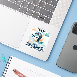 Fly Little Dreamer Inspirational Sticker