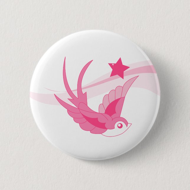Fly me Away 2 Inch Round Button (Front)