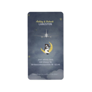 Fly Me to The Moon 2 Address Label