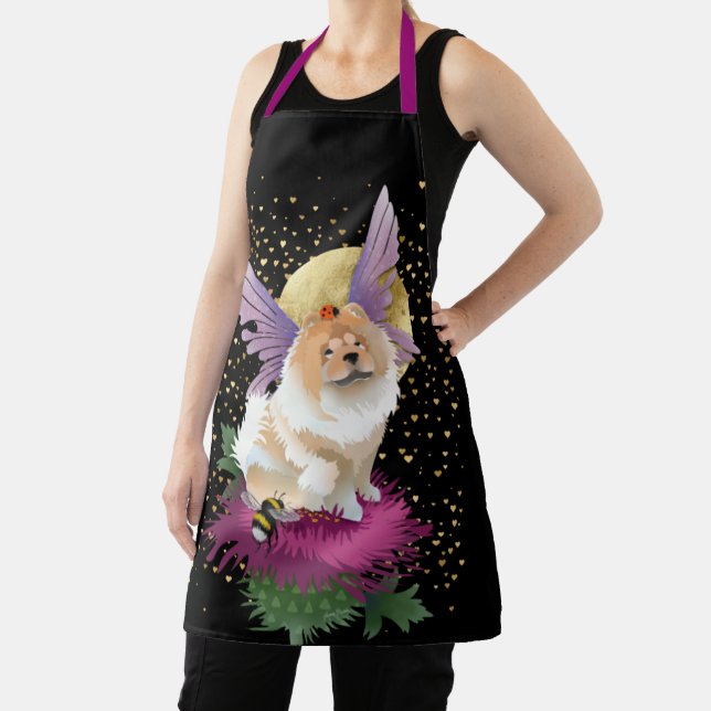 FLY ME TO THE MOON   Chow All-Over Print Apron (Insitu)