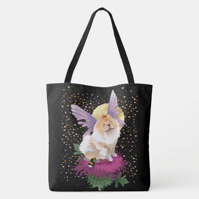 FLY ME TO THE MOON chow crossbody and tote bags (Back)