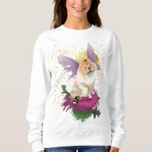 FLY ME TO THE MOON -  Chow Sweatshirt- blk or wht Sweatshirt
