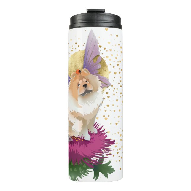 FLY ME TO THE MOON - Chow Thermal Tumbler (Front)